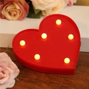 NEW Red Illuminated Heart Sign